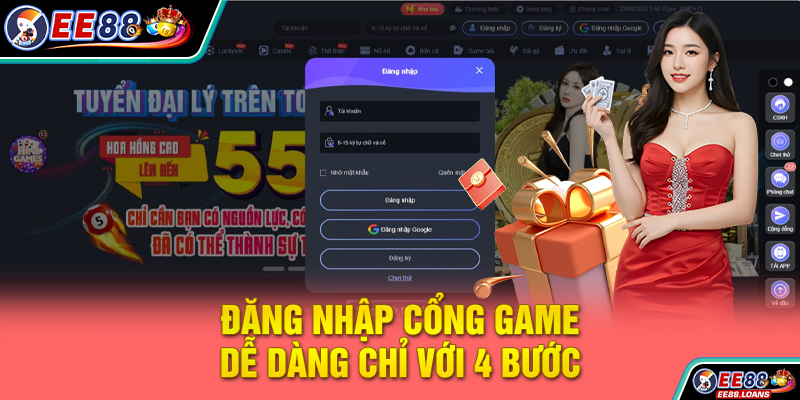 Đăng nhập cổng game dễ dàng chỉ với 4 bước